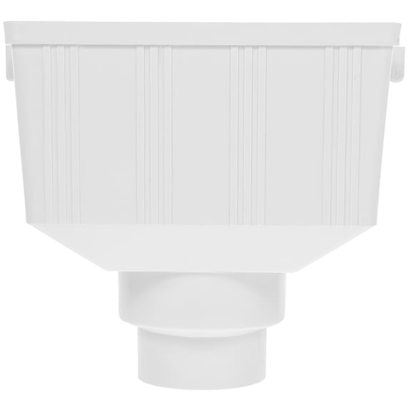 GAXIRE White PVC Gutter Downspout Diverter Drainage Solution 1 Set for Rainwater Management