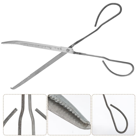 GAXIRE Metal Trash Picker Gripper Iron Trash Clamp with Comfortable Handle for Home and Outdoor Use
