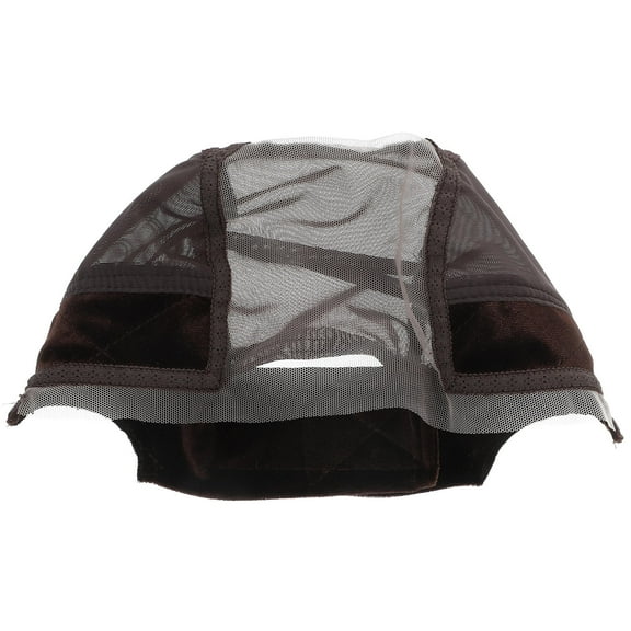 GAXIRE Black Bald Cap Brown Lace Fabric 1Pcs
