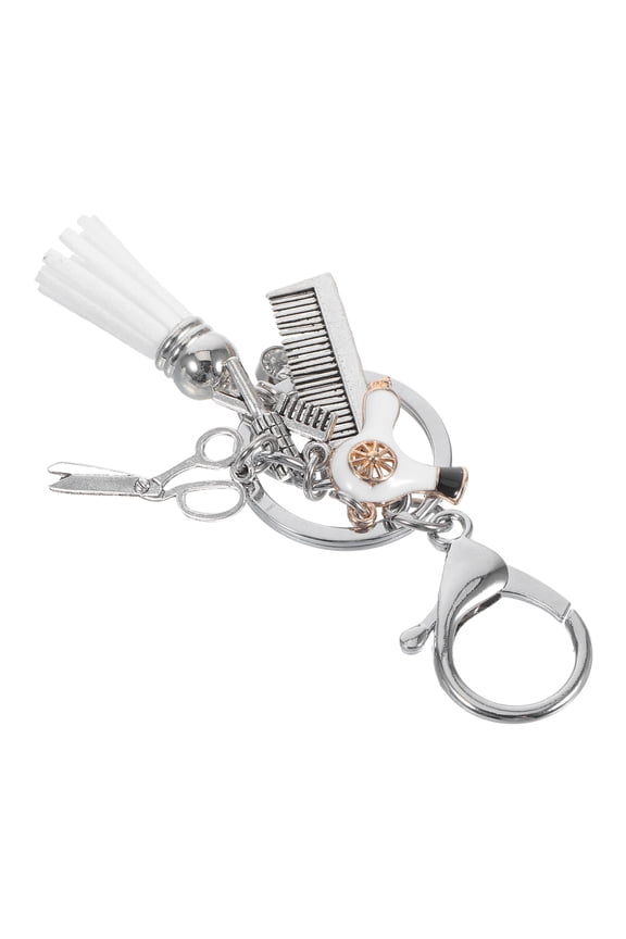 Handbag Charm Scissors Shape Keychain Hair Stylist Theme Accessory for Everyday Use and