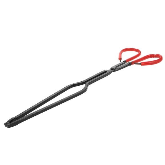 GAXIRE High Temperature Resistant Firewood Tongs Black for Fire Pit and Wood Stove