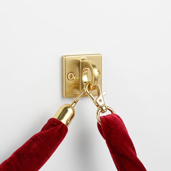 GAXIRE Heavy Duty Metal Wall Hook with Quick Release for Crowd Control Rope Barrier and Stanchion Use
