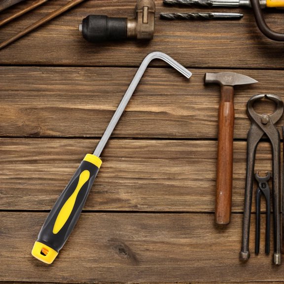 GAXIRE Heavy Duty Roller Shutter Door Hook Rolling Door Hook Stainless Steel 1Pack