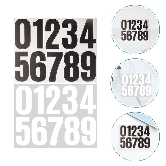 GAXIRE Home Address Numbers Stick on Decals with Reliable Adhesive and Weather Resistant Material