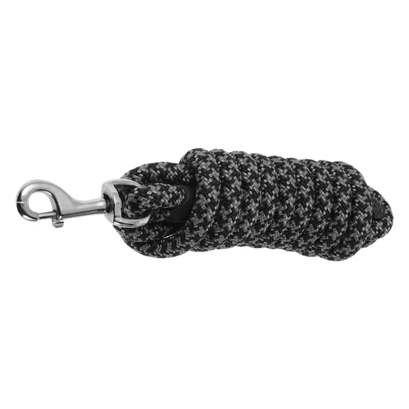GAXIRE High Strength Nylon Braided Western Horse Reins for Barrel Racing and Training Black