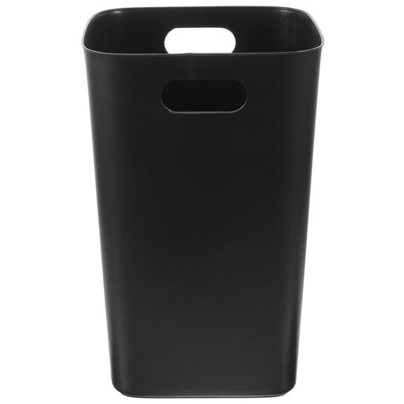 GAXIRE Black Small Waste Basket Garbage Bin Thickened Material Compact 1-Pack for Home Office