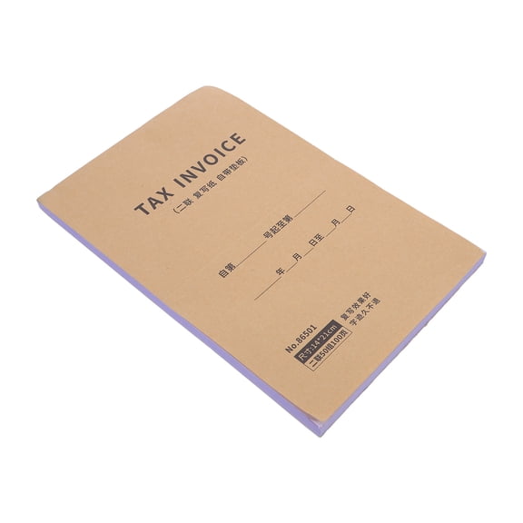 GAXIRE Invoice Receipt Book Small for Business with Two Part Forms and Customs Compliant English Design