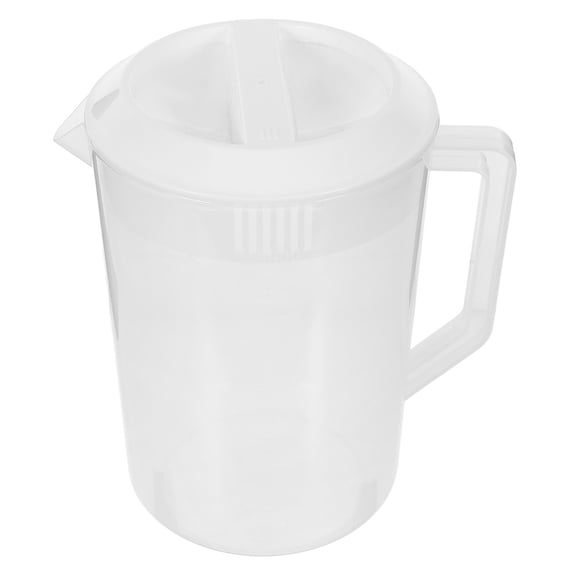 GAXIRE Juice Container for Fridge Measuring Kettle White Plastic Heat Resistant for Parties 1Pack