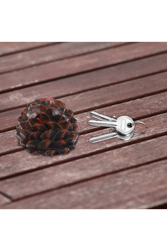 Key Hider Outdoor Box Simulation Decorative Box For Spare Key Keys Hidden Holder Keys Hider Fake Pine Cone Shape Key Security Safe Box