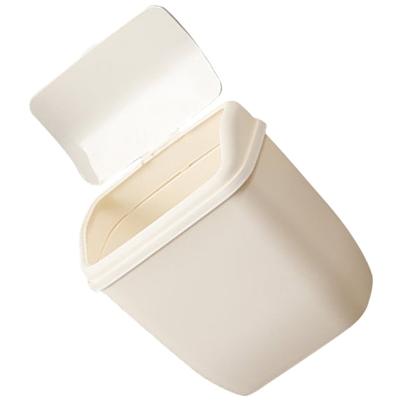 GAXIRE Hanging Garbage Can White Plastic 1Set Waste Collection For Home Use