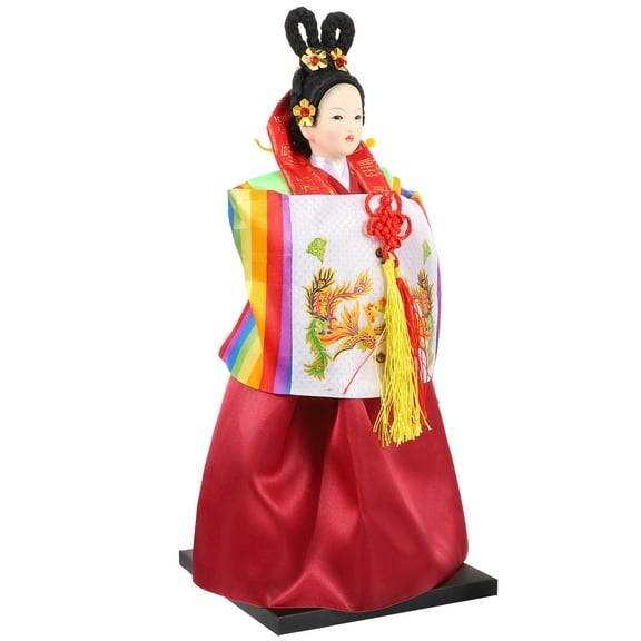 GAXIRE Korean Decor Korean Traditional Hanbok Dolls Figurines Multi 1Set