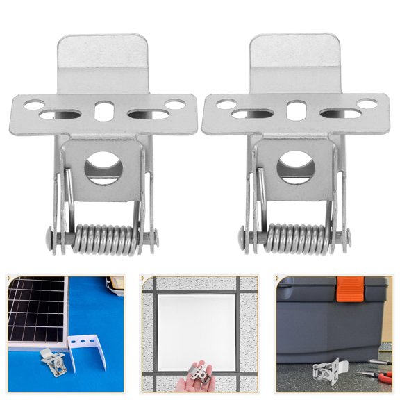 GAXIRE LOLIPPYY 20Pcs Panel Light Spring Clips Iron Ceiling Light Fast Installation Retaining Clamps