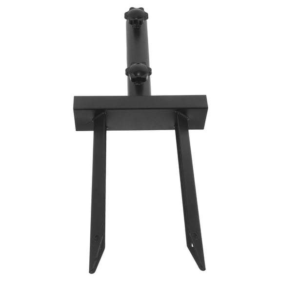 GAXIRE Flag Pole Ground Stake: Iron Ground Yard Torch Holder - Twin Spike Flagpole Stake for 0.5"-1" Rods - Weatherproof Banner Stand for Campsites Tailgates