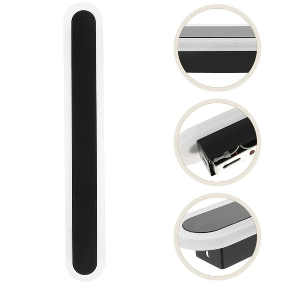 GAXIRE Black Acrylic Vanity Linear Wall Light Warm Glow LED Lamp for Bedroom Hallway Bathroom Mirror Decor