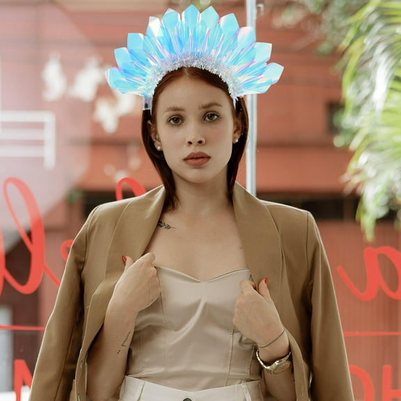 GAXIRE Multi-Color Light Emitting Headband for Women, Photoshoot Accessory, Party Wear, 1 Pack