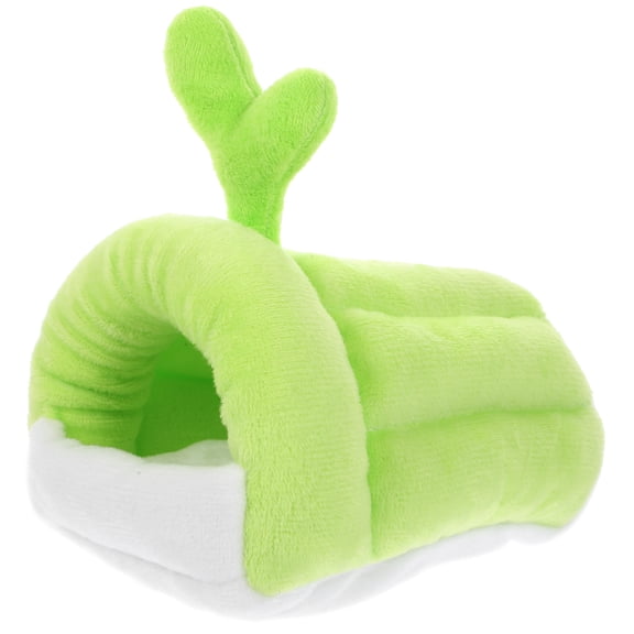 GAXIRE Light Green Cotton Hamster Bed with Warm Hide House for Safe Rest Environment