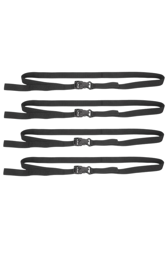 Black Polypropylene Luggage Band Tie Down Straps for Suitcase Secure Hiking Camping Travel Gear