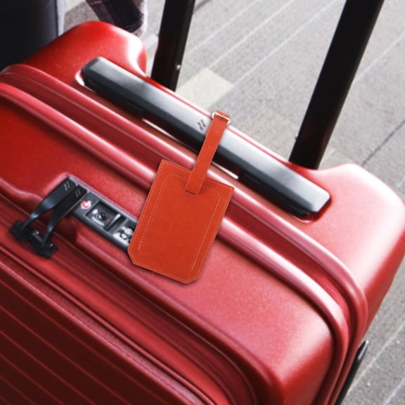 GAXIRE Luggage Tags Easy to Clean 1Pack Orange for Frequent