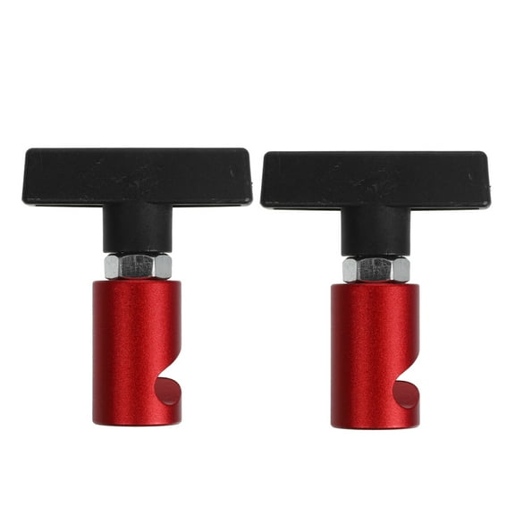 GAXIRE 2Pcs Car Trunk Lift Support Rod Clamp Red Aluminum Hood Prop Replacement Tool