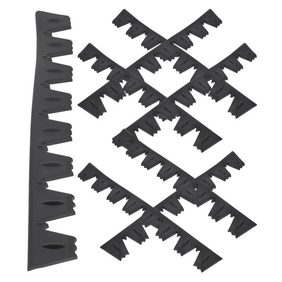 GAXIRE 8Pcs Black Rear Bumper Guard Protector Set for Cars with Unique Design and Durability