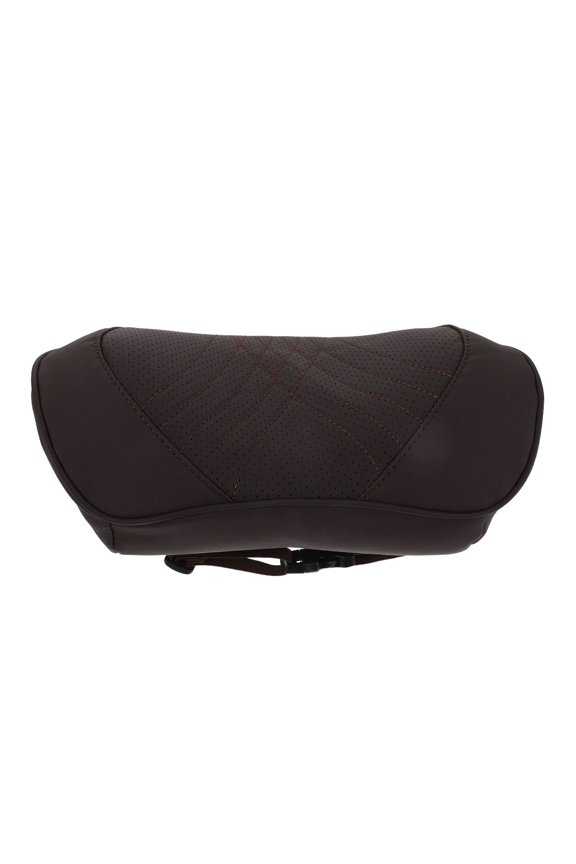 Ergonomic Car Neck Pillow Dark Brown Breathable Memory Foam for Driving