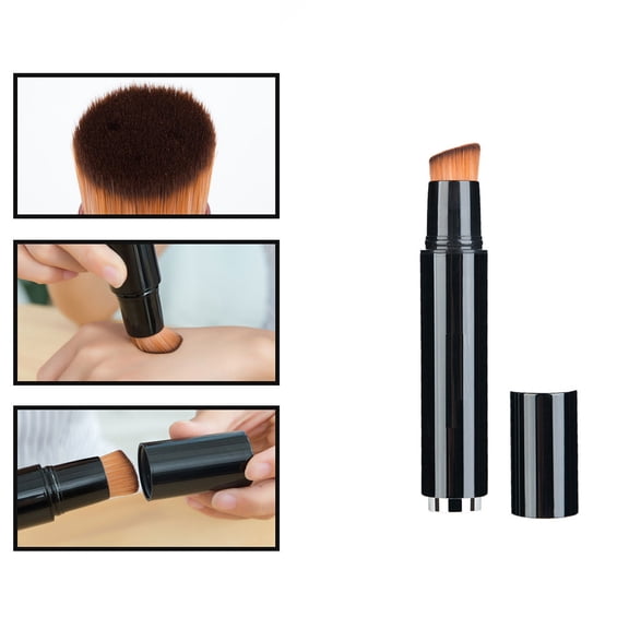 GAXIRE Flat Foundation Makeup Brush Set for Women, Portable Cosmetic Brush Tool, 1 Piece, Soft Bristles for Smooth Application