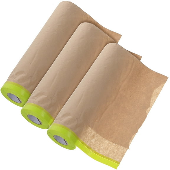 GAXIRE Painters Window Masking Film Paper Green 3 Rolls 589.50X9.82X0.04In