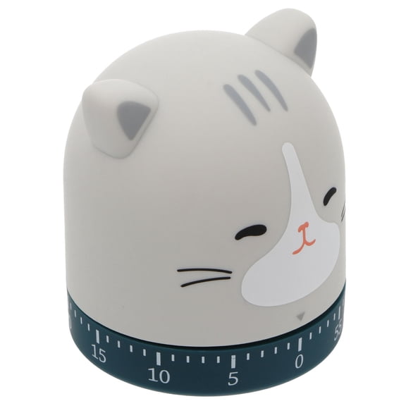GAXIRE Grey Cooking Timer Mechanical Countdown with Loud Alarm for Kitchen and Baking Use