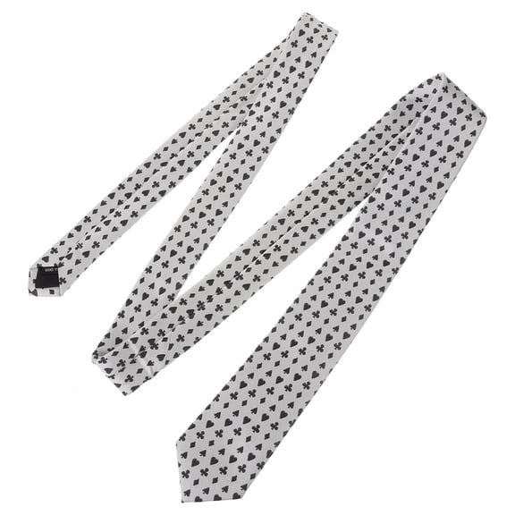 GAXIRE Men Playing Card Necktie Assorted Decorative Tie for Parties and Cosplay