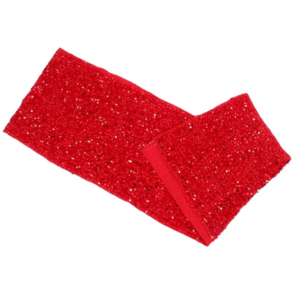 GAXIRE Metallic Table Runner Red Velvet Polyester Ambiance Enhancement 1Set for Holiday Parties and Homeowners