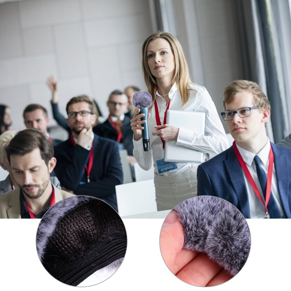 GAXIRE Microphone Furry Windscreen Muff Noise Reduction Cover Compatible for Changba Q3