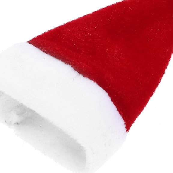 GAXIRE Mini Santa Hats for Christmas Party Decorations, 6 Pieces, Small Festive Holiday Hats 4.32x2.75x0.59 inches