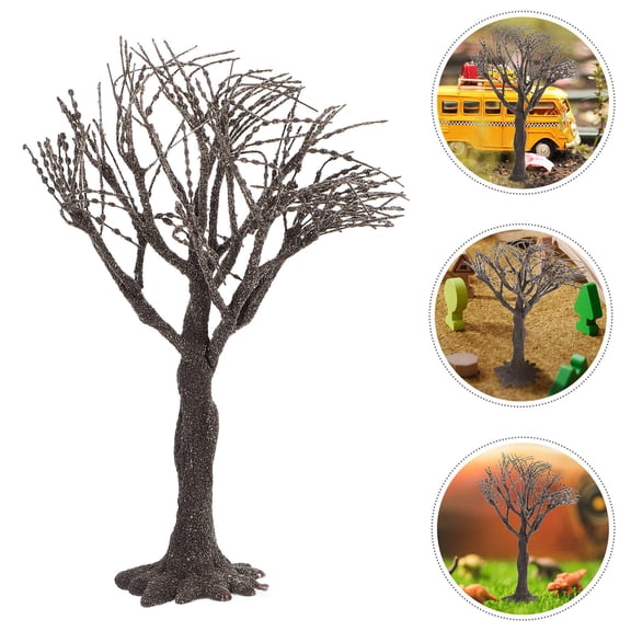 GAXIRE Miniature Scene Tree Accessory Iron Wire Coffee 1 PCS Landscaping Ornament for Hobbyists