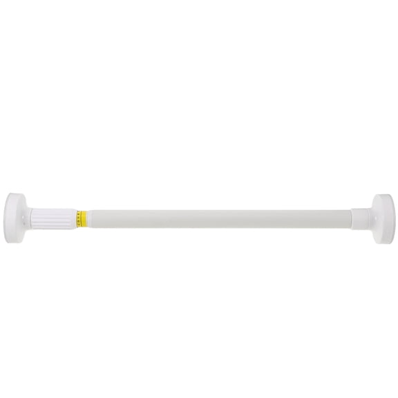 GAXIRE Multi Use Adjustable Tension Curtain Rod White Wear Resistant Rod for Home Hanging and Drying