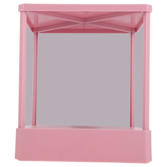 GAXIRE Non Reversing Makeup Mirror Pink with True Reflection for Precise Home Vanity and Makeup Application