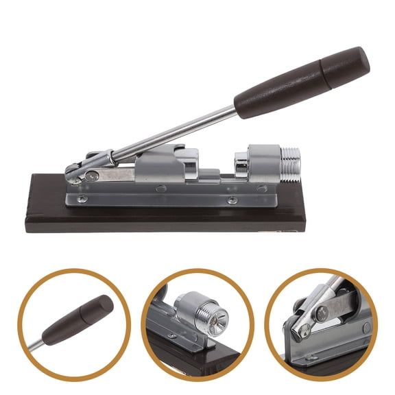 GAXIRE Nutcracker Machine Brown Beech Wood with Adjustable Mechanism Home Use 1 Piece Kitchen Tool