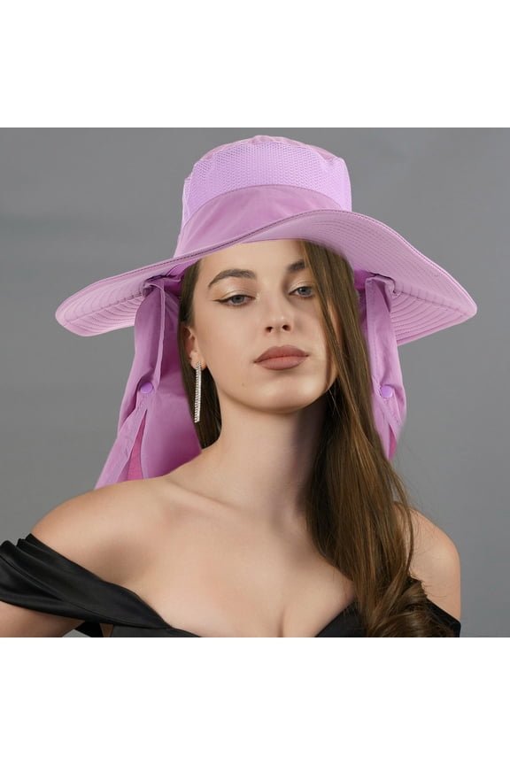 Violet Outdoor Bucket Hat with Breathable Fabric, Sun for Gardening, Beach, Hiking and Everyday Use