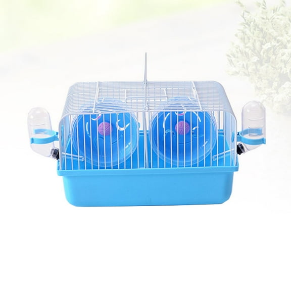 GAXIRE Pet Cage Made of Plastic and Iron Wire Fighting Isolation Feature for Small Pets