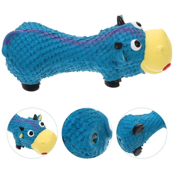 GAXIRE Pet Tooth Cleaning Toy Cow Shape Latex Chew Toy for Dogs and Puppies, Cartoon Design, 1 Set for Home Use