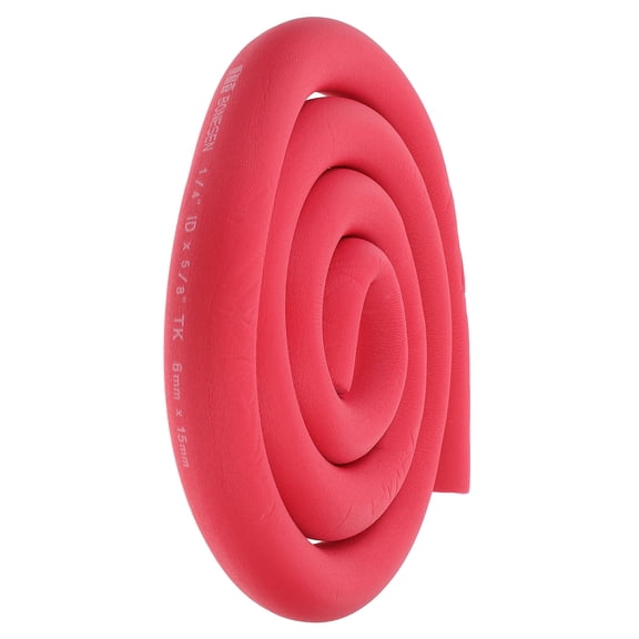 GAXIRE Red Rubber Pipe Insulation Wrap Energy Saving Thermal Insulation for Building Construction 1 Set
