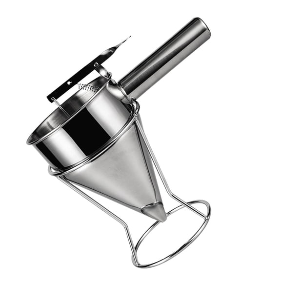 GAXIRE Octopus Ball Funnel Kitchen Sushi DIY Piston Funnel with Rack (Silver)