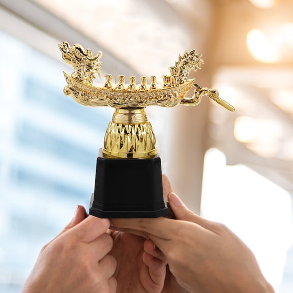 GAXIRE Plastic Plated Gold Trophy Cup for Sports Events Rowing Award and Winner Celebration