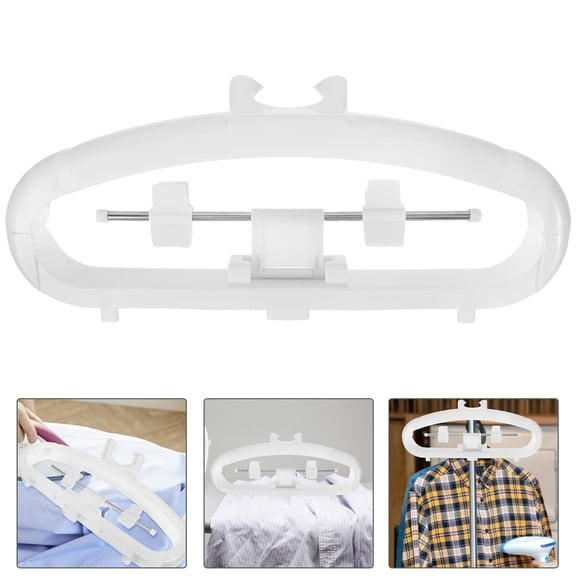GAXIRE Plastic Clothes Steamer Rack Hanger for Adults, Lightweight Home Use Clothes Hanging Rack, 1 Set