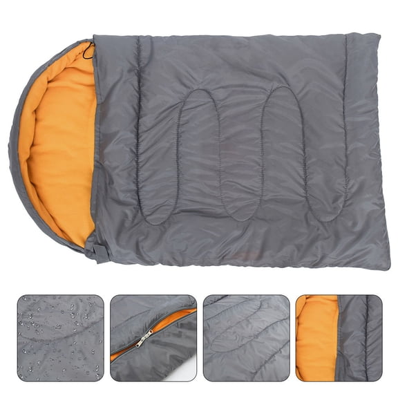 GAXIRE Grey Portable Dog Sleeping Bag with Zipper and Drawstring for Outdoor Use