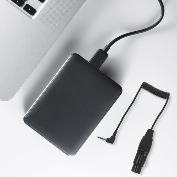 GAXIRE Portable Spring Retractable Black Xlr Mic Cable for Stable Balanced Audio Transmission