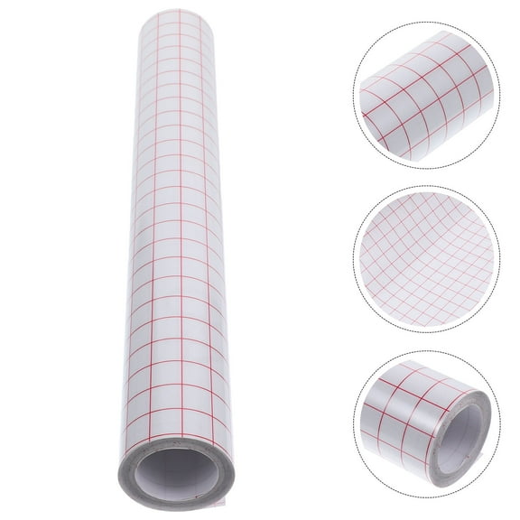 GAXIRE Practical Red Vinyl Transfer Tape with Grid Design for Durable Application on Letters and Logos
