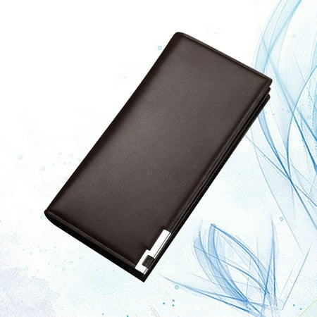 GAXIRE Premium PU Men Wallet Coffee Color Practical Large Capacity Purse for Men