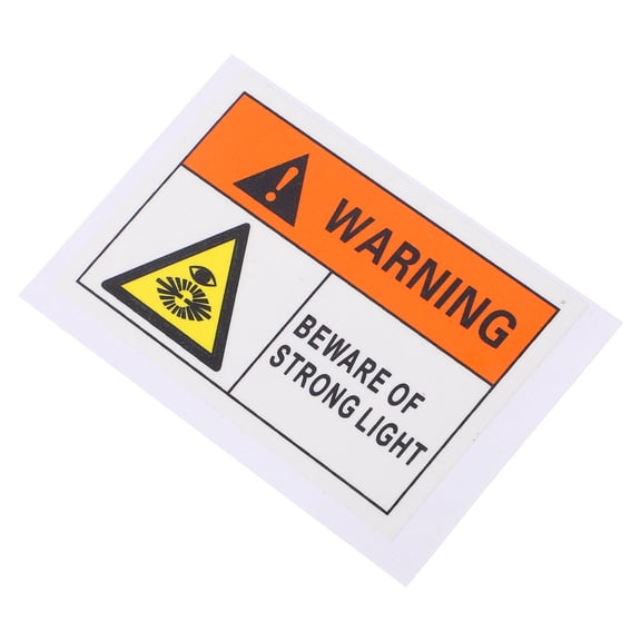 GAXIRE Radiation Warning Sign Sticker with Strong Adhesive for Workplace Safety and Hazard Awareness Compliance