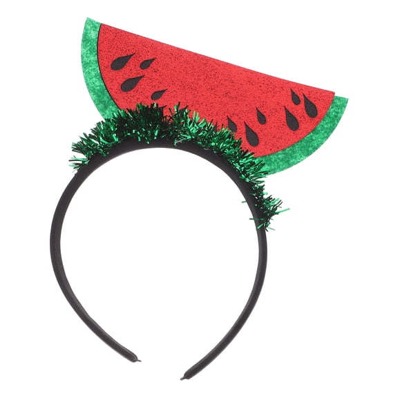 GAXIRE Red Watermelon Headband with Elastic Fit for Party Decoration and Fun Photo Props
