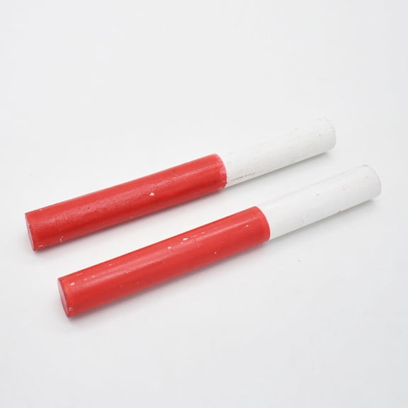 GAXIRE Wooden Relay Race Baton Red Cylinder for Athletics Sports Practice and Training Accessories